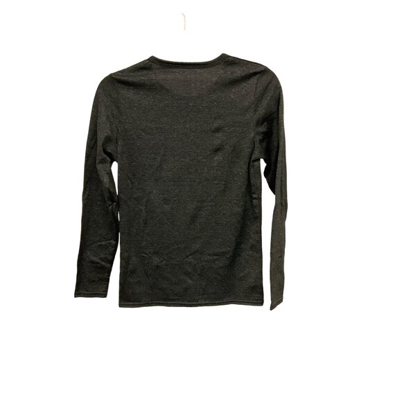 Charcoal Grey Cozy Fleece Lined Tee - Picture 3 of 4